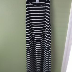Black and White Old Navy Tank Swing Dress sz XS Petite